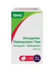 Амлодипин-Периндоприл-Тева, таблетки 10 мг+10 мг 30 шт