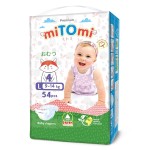 Подгузники, Mitomi (Митоми) 9-14 кг р. L 54 шт премиум