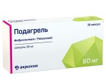 Подагрель, капсулы 80 мг 30 шт