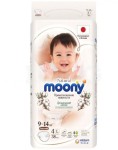 Подгузники детские, Moony (Муни) 9-14 кг р. L 38 шт Нейчерал Прикосновение нежности органический хлопок