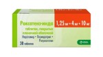 Роксатенз-инда, таблетки покрытые пленочной оболочкой 1.25 мг+4 мг+10 мг 30 шт