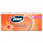 Платки носовые одноразовые, Zewa (Зева) 100 шт Делюкс персик