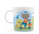 Кружка, 200 мл арт. 431321916 Пластишка нескользящее дно белая с рисунком